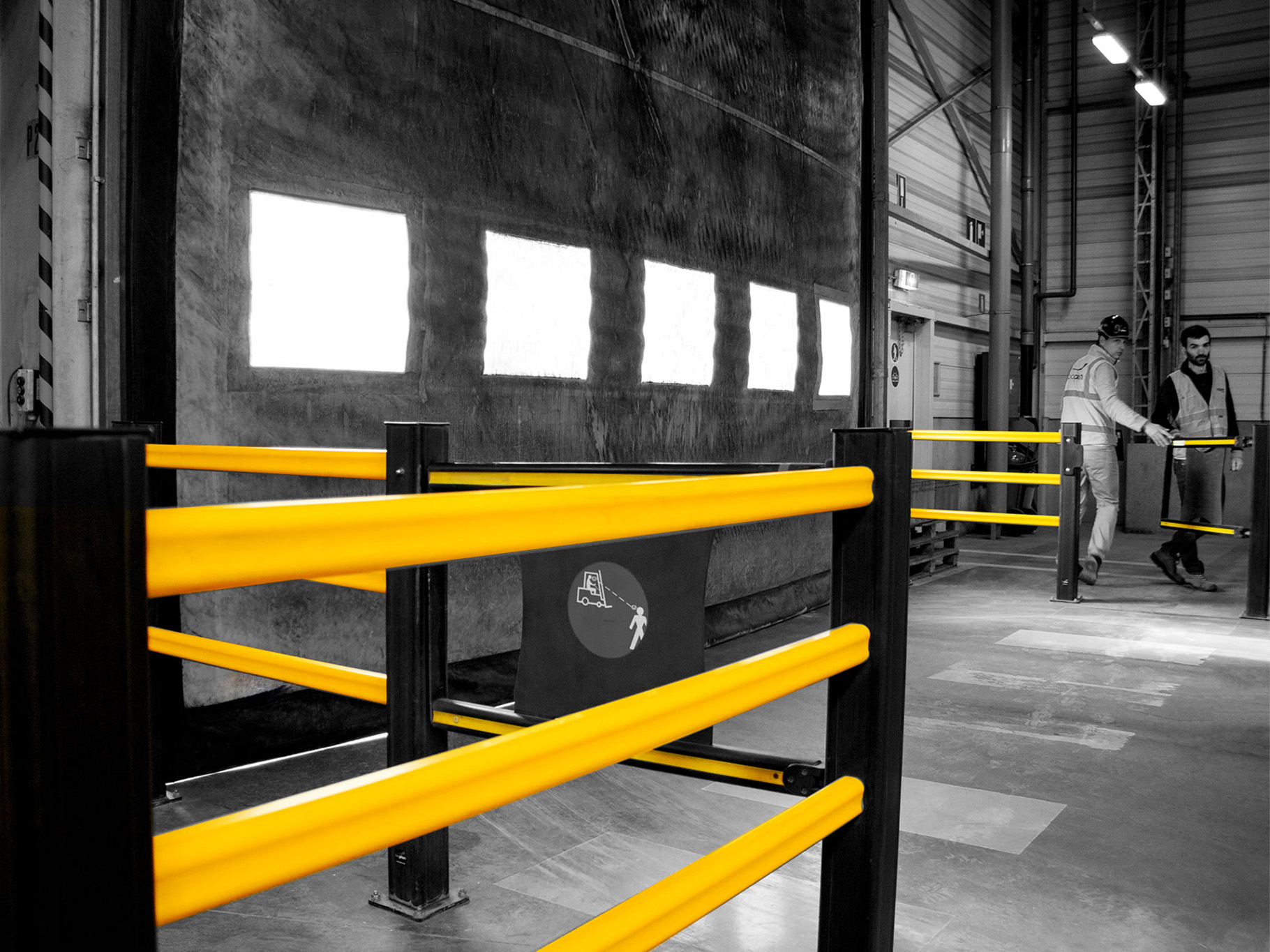 Boplan FLEX IMPACT® HP Plus et SG Swing Gate dans un environnement industriel