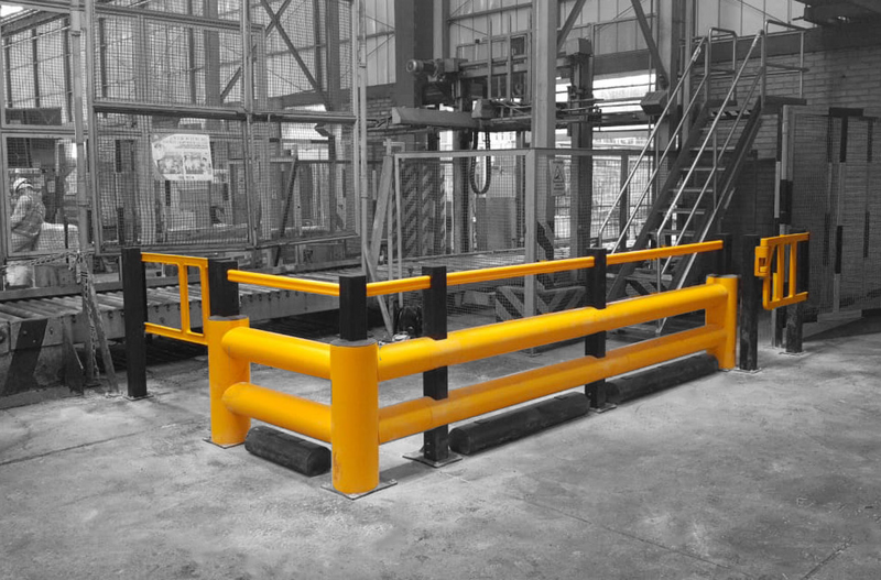 Boplan FLEX IMPACT® TB 260 Double Plus in a live setting - safety barriers