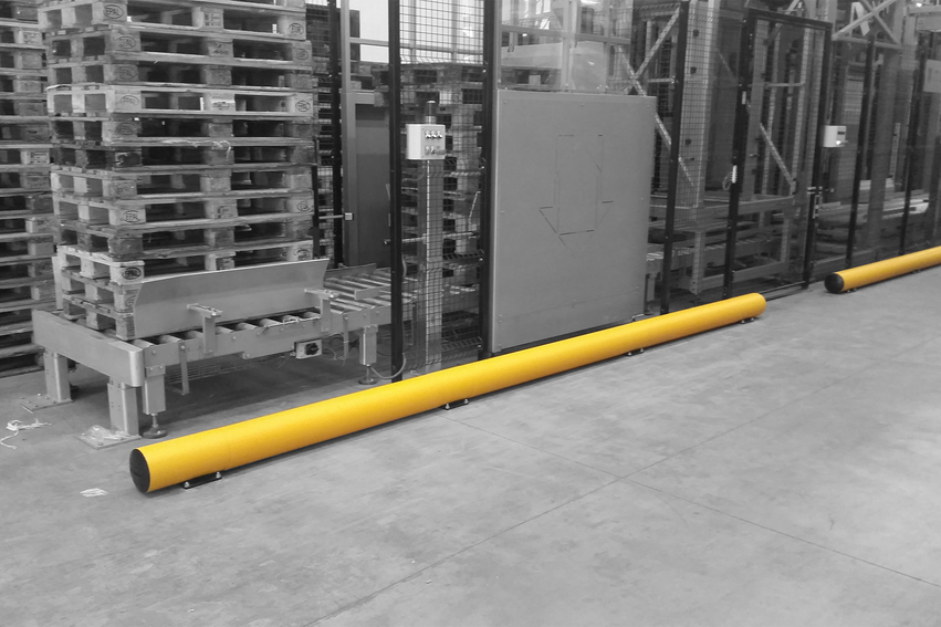 Boplan FLEX IMPACT® TB 200 in a live setting - safety barriers