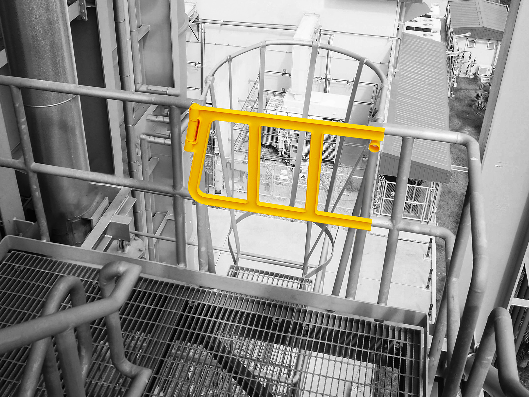 Boplan FLEX IMPACT® Double Axes Gate in an industrial environment