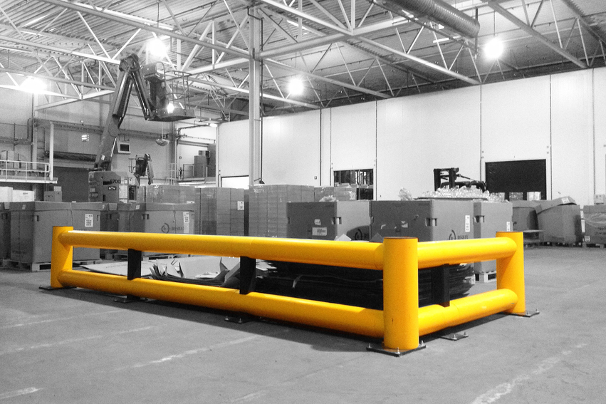Boplan FLEX IMPACT® TB 260 in a live setting - safety barriers
