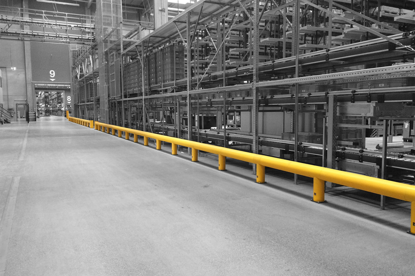 Boplan FLEX IMPACT® TB 550 in a live setting - safety barriers