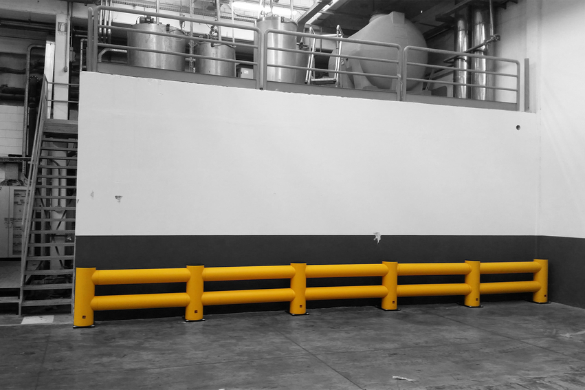 Boplan FLEX IMPACT® TB SUPER DOUBLE in a live setting - safety barriers